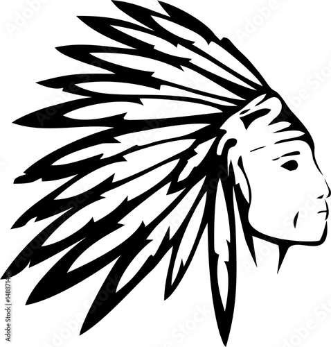 Indian Head Outline | Buy Photos | AP Images | DetailView