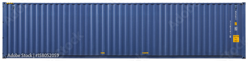 Shipping container, isolated, front view © sonate
