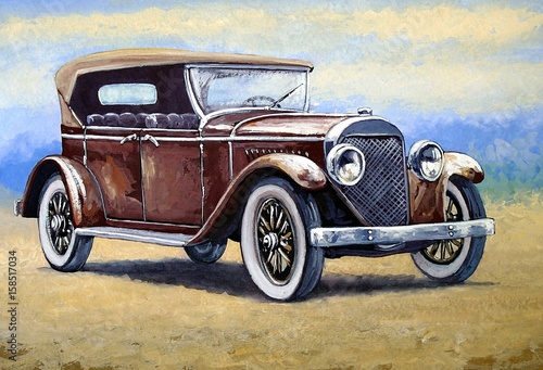auto-peintures-de-voitures-retro