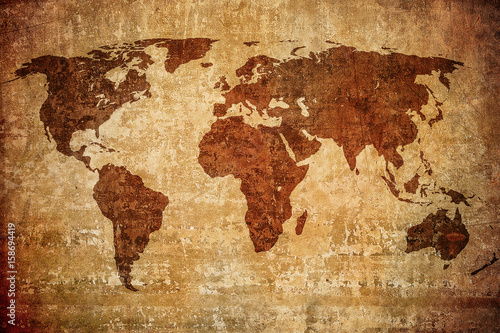 Lacobel grunge map of the world.