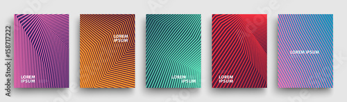 Simple Modern Covers Template Design. Set of Minimal Geometric Halftone Gradients for Presentation, Magazines, Flyers, Annual Reports, Posters and Business Cards. Vector EPS 10 © zmicier kavabata