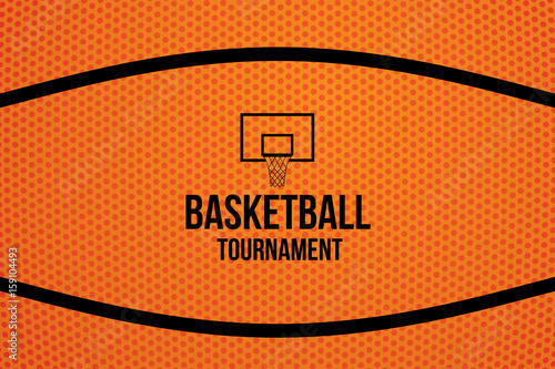 Obraz Fotograficzny Sport background with basketball tournament. Vector illustration
