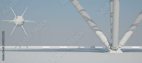 futuristische-hintergrund-3d-rendering