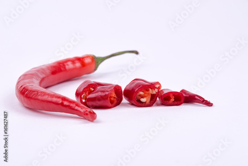 Chilli pepper in a cut