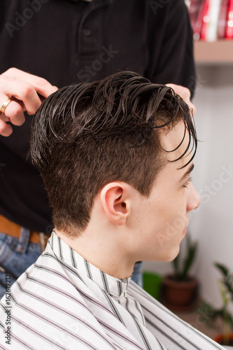 Gamesageddon Young Man Getting Haircut By Barber