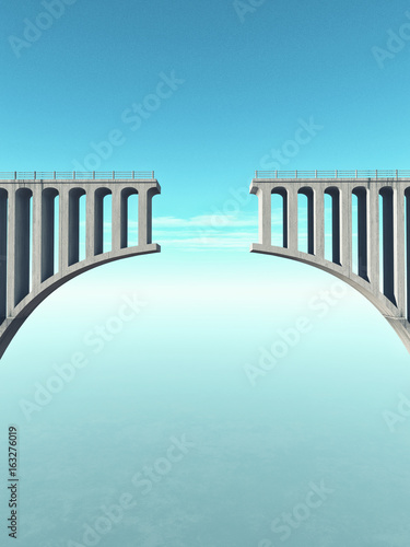 Broken bridge