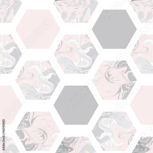 wzor-z-marmurowymi-szesciokatami