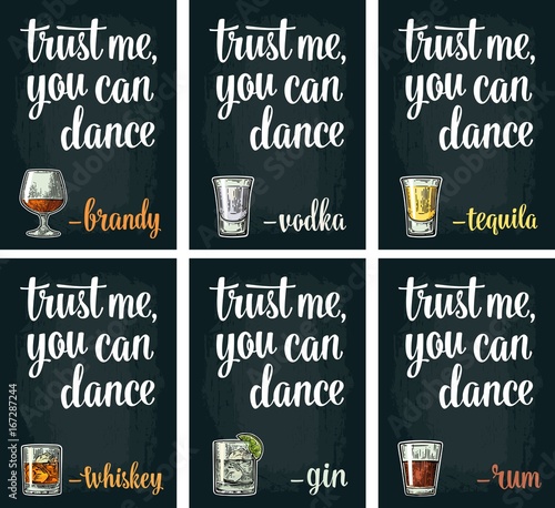 Glass rum. Vintage vector engraving