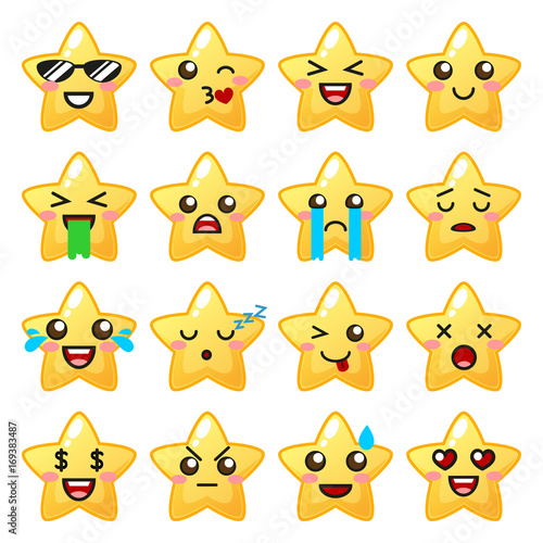 Star emoji. Cute emoticons | Buy Photos | AP Images | DetailView