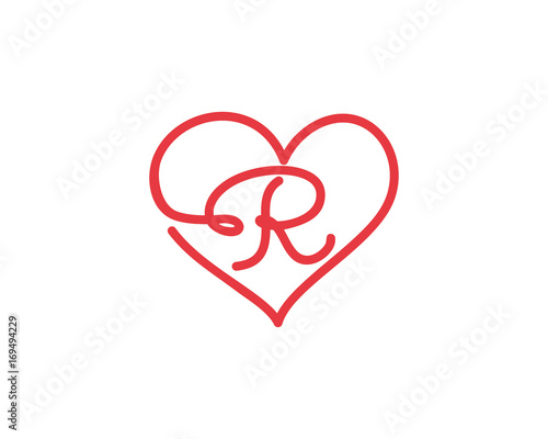 Letter R and heart logo 1 | Buy Photos | AP Images | DetailView