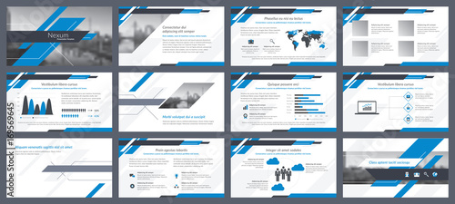elements of infographics for presentations templates annual report
