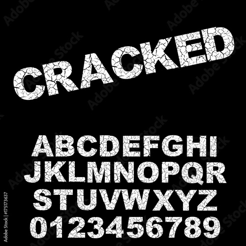 cracked font