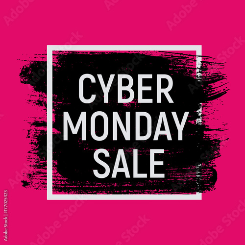 Cyber Monday Background Sale Concept. Vector Illustration