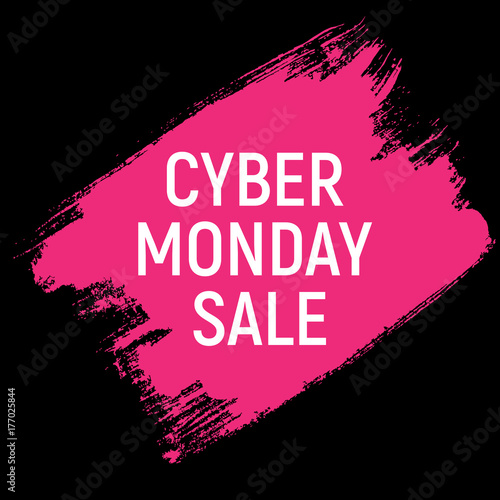 Cyber Monday Background Sale Concept. Vector Illustration