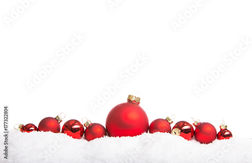 Rote Weihnachtskugeln © Pixxs