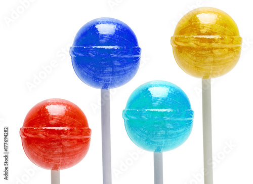set lolypop colorful lollipops