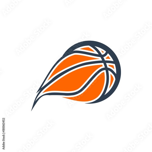 Obraz na płótnie unique basketball logo. editable. vector