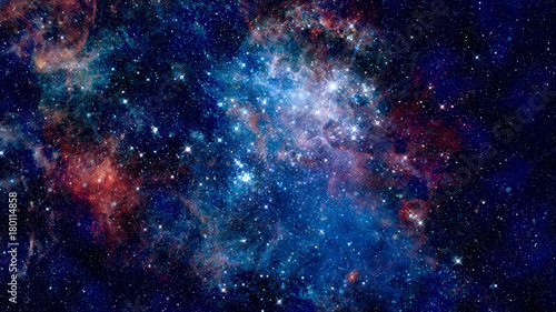 Obraz na płótnie Colorful space nebula. Elements of this image furnished by NASA.