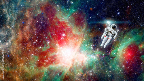Obraz na płótnie Astronaut in outer space. Elements of this image furnished by NASA.