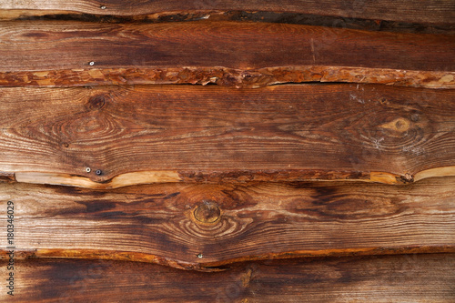 Wooden facing surface from boards