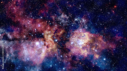 Obraz na płótnie Giant glowing nebula. Space background. Elements of this image furnished by NASA