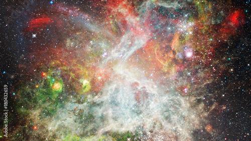 Obraz na płótnie Nebula and stars in deep space. Elements of this image furnished by NASA