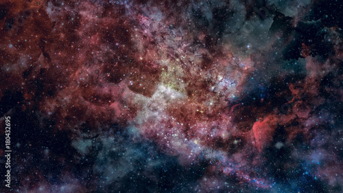Obraz Fotograficzny Nebula gas cloud in deep outer space. Elements of this image furnished by NASA.