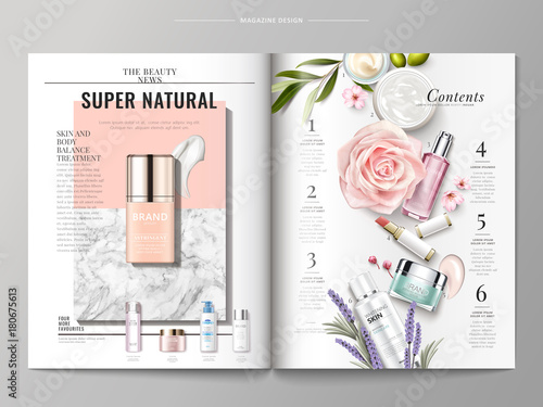 Cosmetic magazine template © MITstudio