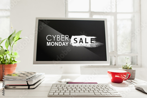 Cyber monday sale concept