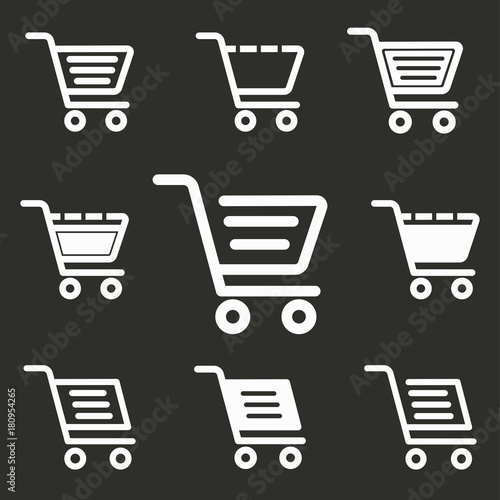 Shopping basket - vector icon.