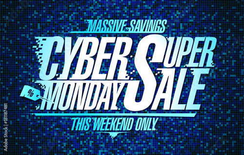 Cyber monday super sale banner