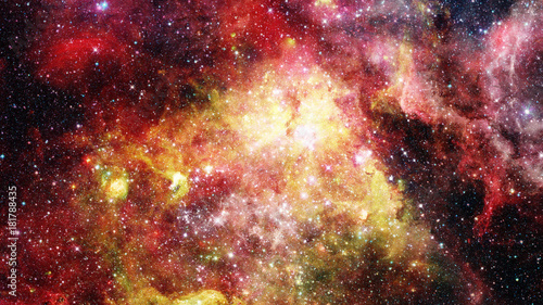 Obraz na płótnie Supernova with glowing nebula. Elements of this image furnished by NASA
