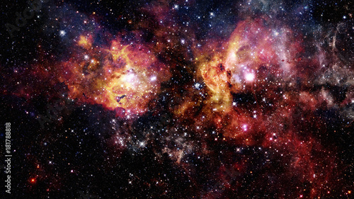 Obraz na płótnie Giant glowing nebula. Space background. Elements of this image furnished by NASA
