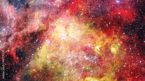 Obraz na płótnie Supernova with glowing nebula. Elements of this image furnished by NASA