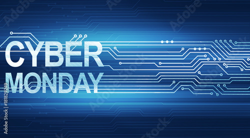 Concept illustration for cyber monday sale.
