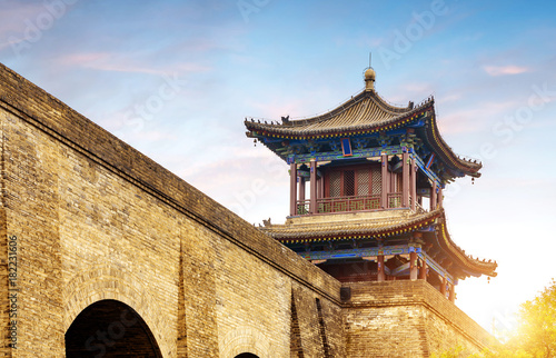 ancient-city-wall,-architektura,-zdjecie,-chiny
