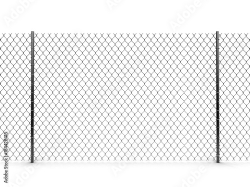 Chainlink fence. Image with clipping path © corund