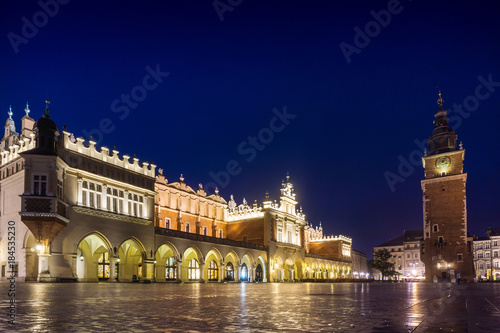 krakow-polska-sierpien-27-2017-glowny-plac