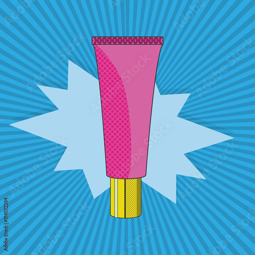 Obraz na płótnie Pop art lipstick design