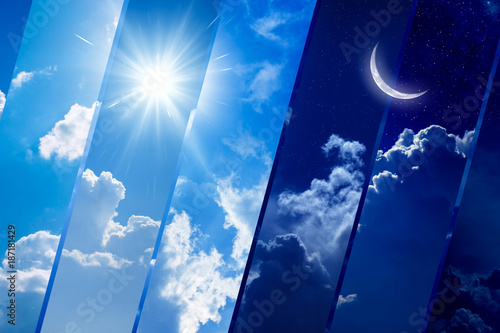 Day and night, light and darkness, sun and moon