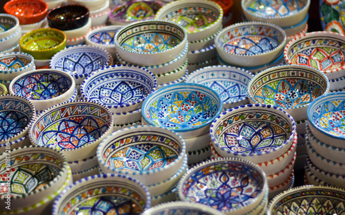 Souvenirs in the oriental markets © corradobarattaphotos