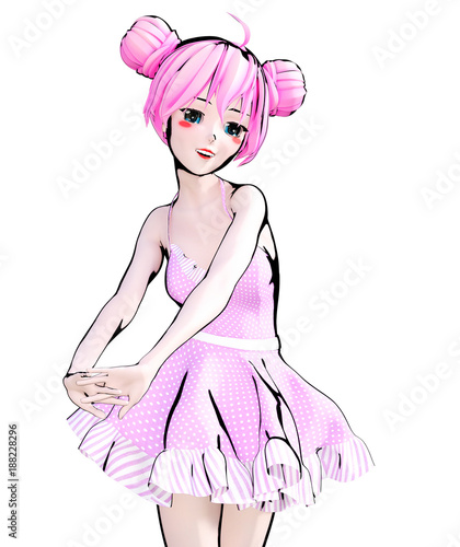 3d-sexy-anime-lalki-dziewczyna-duze-niebieskie-oczy-i-jasny-makijaz-rozowa-sukienka-kreskowka-komiksy-szkic-rysunek-ilustracja-manga-koncepcyjne-sztuki-mody-uwodzicielska-szczera-poza
