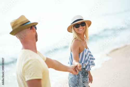 Romantic couple outdoors