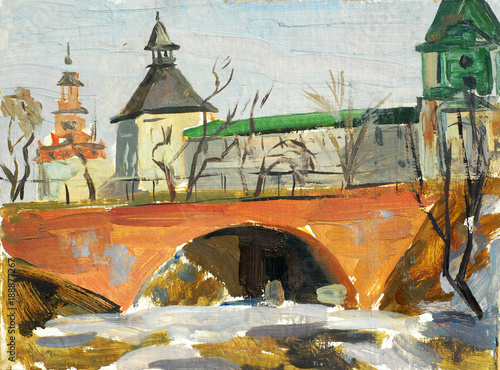 paysage-d-39-hiver-zagorsk-ville-russe-et-le-monastere-huile-sur-toile-illustration