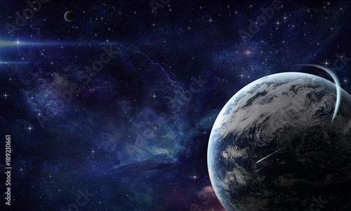 Leinwandbild Kunst-Druck 140x70 Bilder Weltall /& Science-Fiction Planet