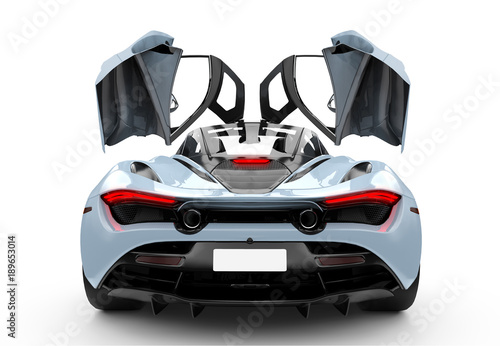 blaues-modernes-sportauto-mit-oper-turen