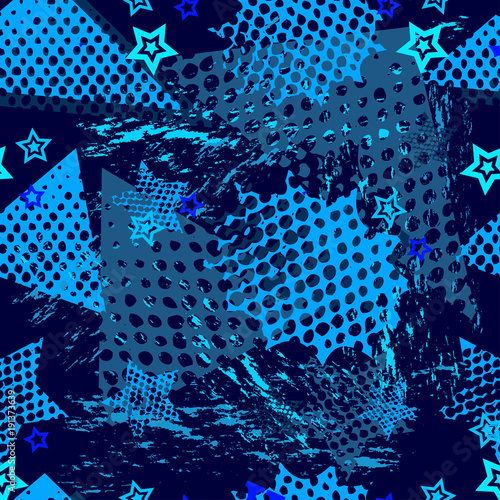 modele-abstrait-sport-sans-soudure-pour-les-filles-les-garcons-les-vetements-modele-de-vecteur-de-sport-creatif-avec-des-points-des-figures-geometriques-des-rayures-des-etoiles-papier-peint-drole-de-sport-pour-le-textile-et-le-tissu-style-de-motif-de-mode