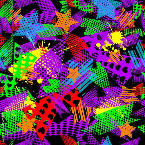 modele-abstrait-sport-sans-couture-pour-les-filles-les-garcons-modele-de-sport-vecteur-creatif-avec-triangle-etoiles-figures-geometriques-papier-peint-drole-pour-le-textile-tissu-style-de-modele-de-sport-de-mode-colore-brillant