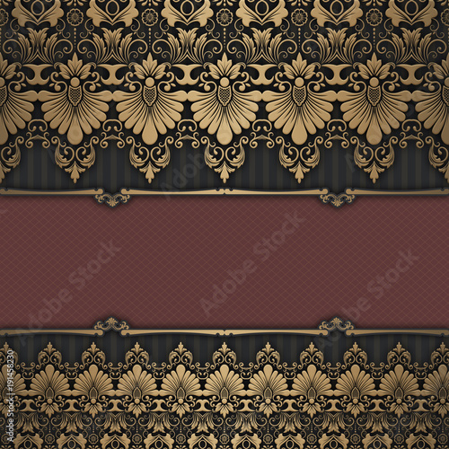 fond-vintage-avec-bordure-decorative-et-ornement