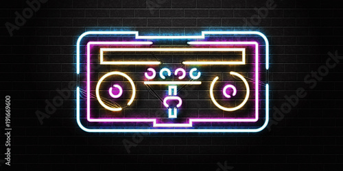 vector-realistic-isolated-neon-sign-of-dj-console-for-decoration-and-covering-on-the-wall-background-concept-of-night-club-music-and-dj-profession